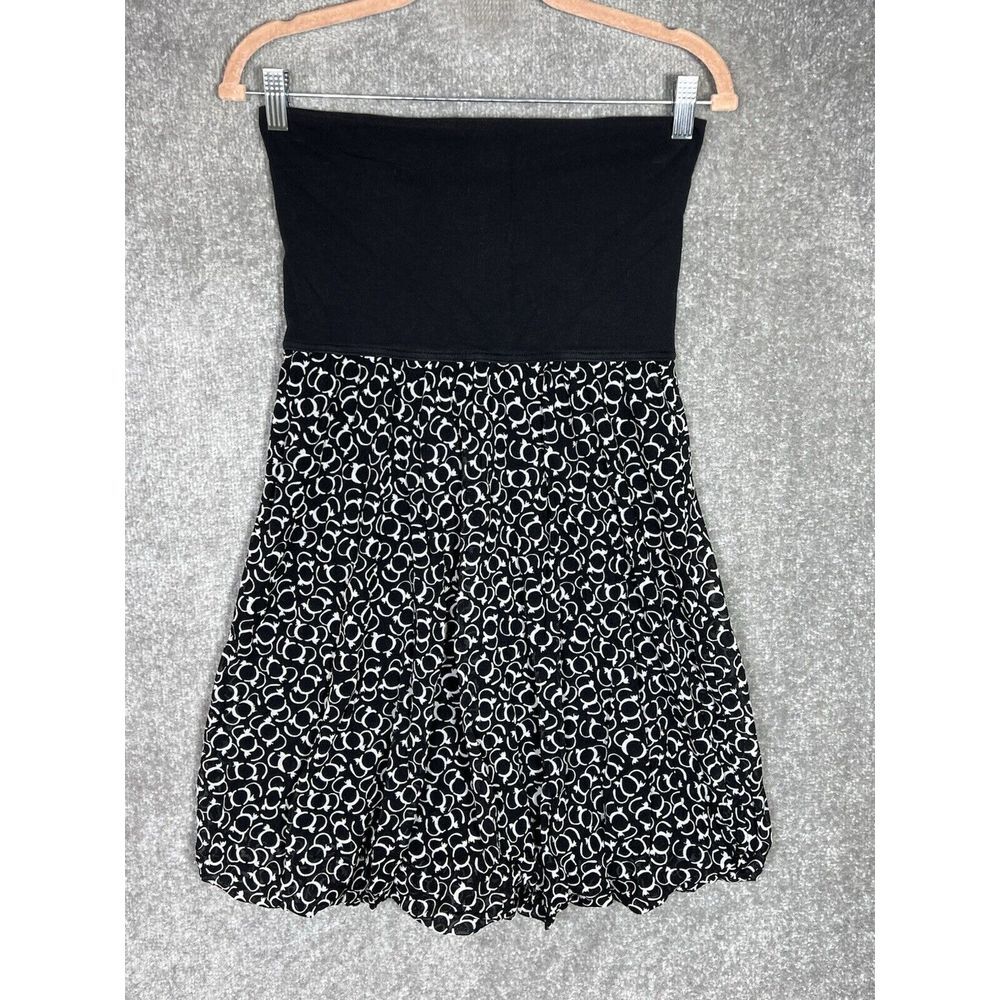 Vintage Cabi Bubble Skirt Womens Size Small Geometric Mesh Stretch Lined‎ Black